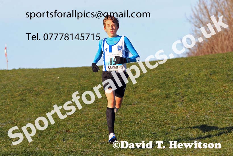 Boys under-13s, 2022 North Eastern Cross Country Champs., Temple Park, South Shields.  Photo: David T. Hewitson/Sports for All Pics